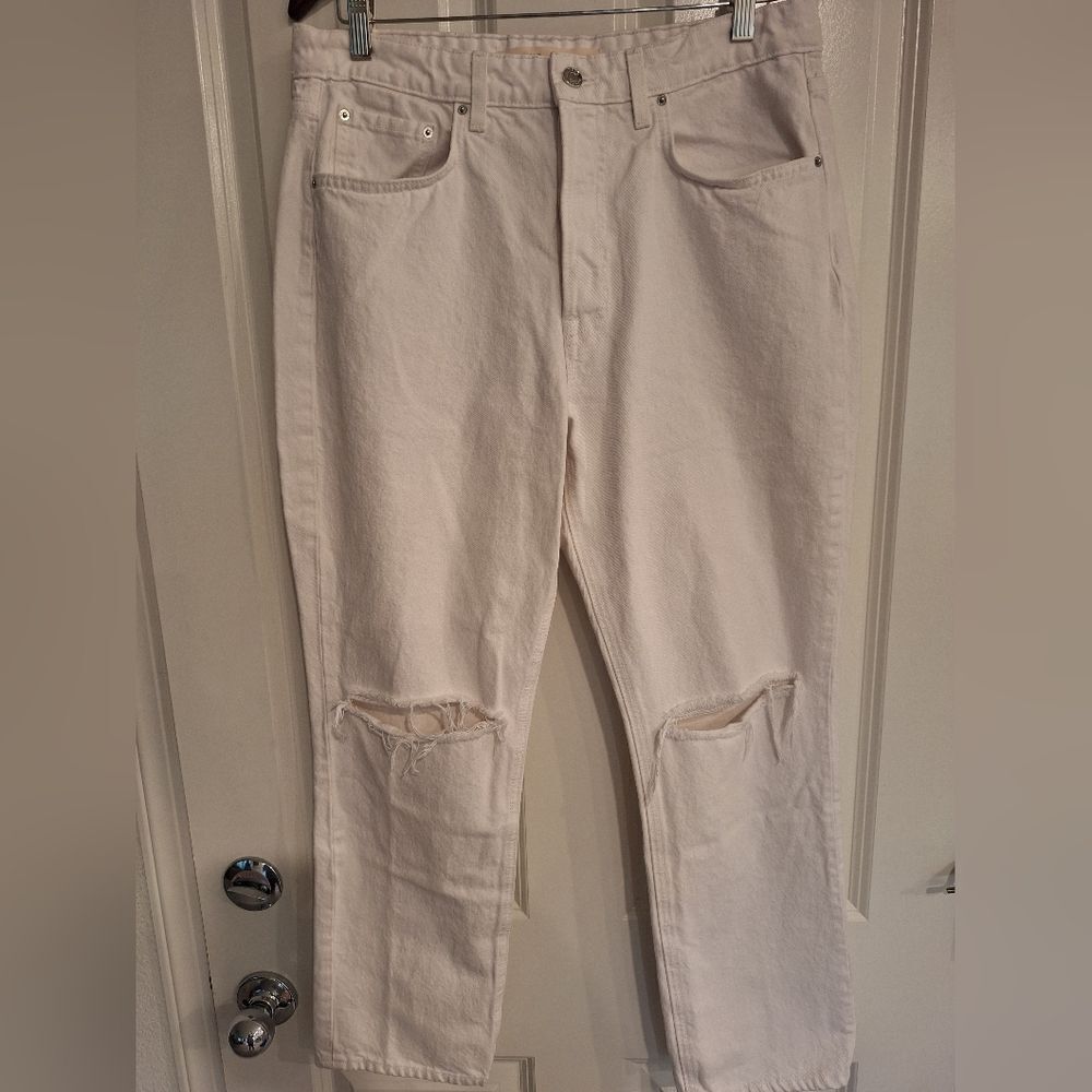 GRLFRND white high rise skinny jeans size 30